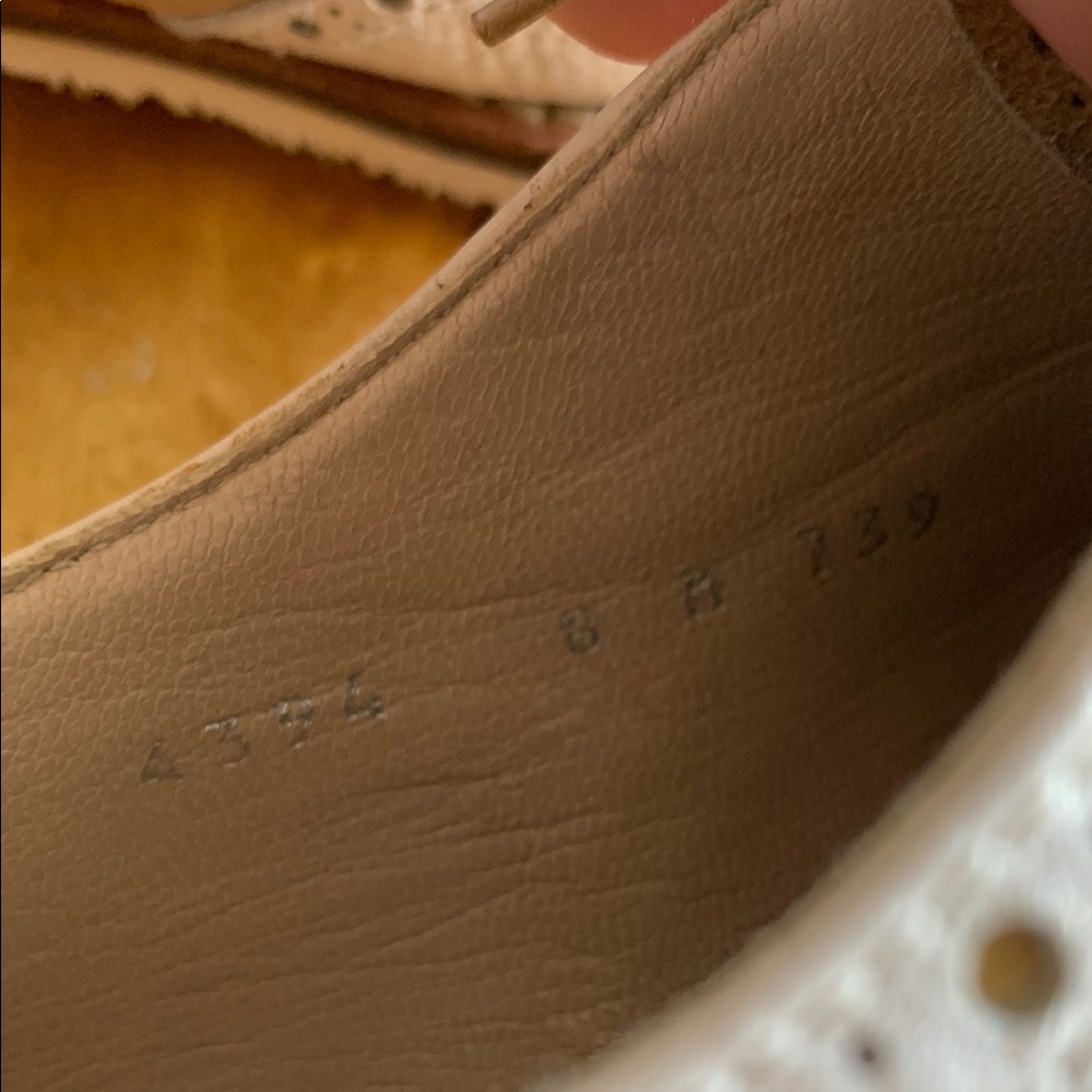 Gravati Italian White and Tan Leather Loafers Brogues - Picture 2 of 10